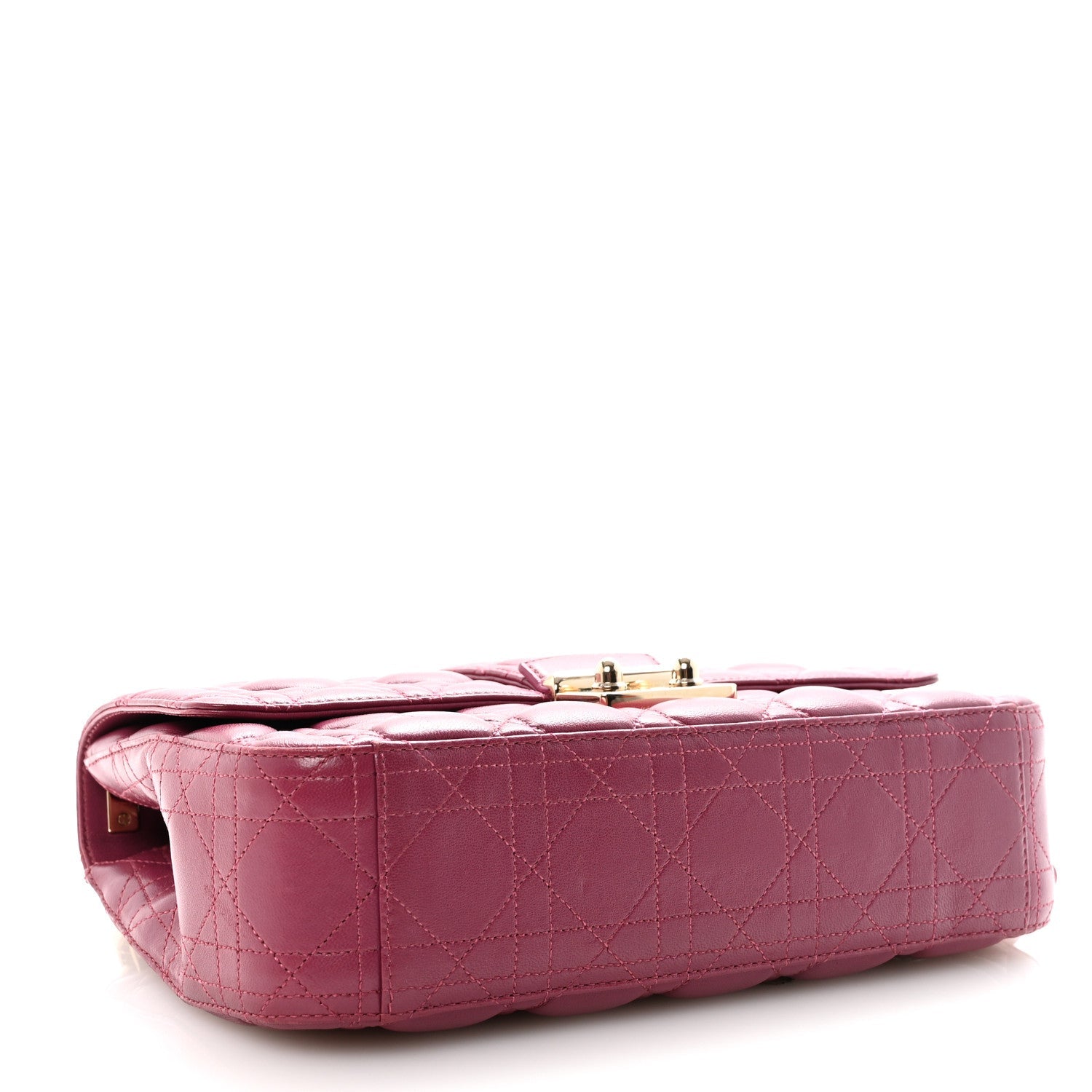 Lambskin Cannage Medium Miss Dior Flap Fuchsia