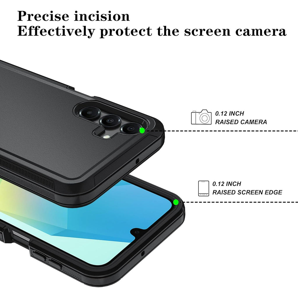 Entronix Case Compatible with Galaxy A16 - Triple-Layer Heavy Duty Protection