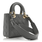 Lambskin Cannage Small My ABCDior Lady Dior Grey