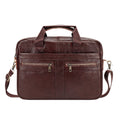 SAHARA - Genuine Leather Business Bag Briefcase - Laptops up to 16-inch