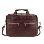 SAHARA - Genuine Leather Business Bag Briefcase - Laptops up to 16-inch