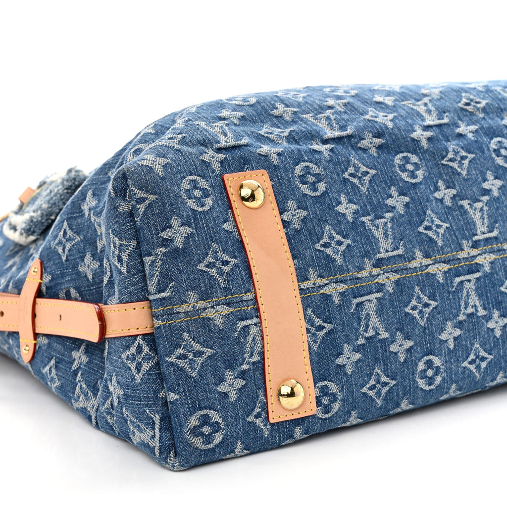 Monogram Denim CarryAll MM Blue