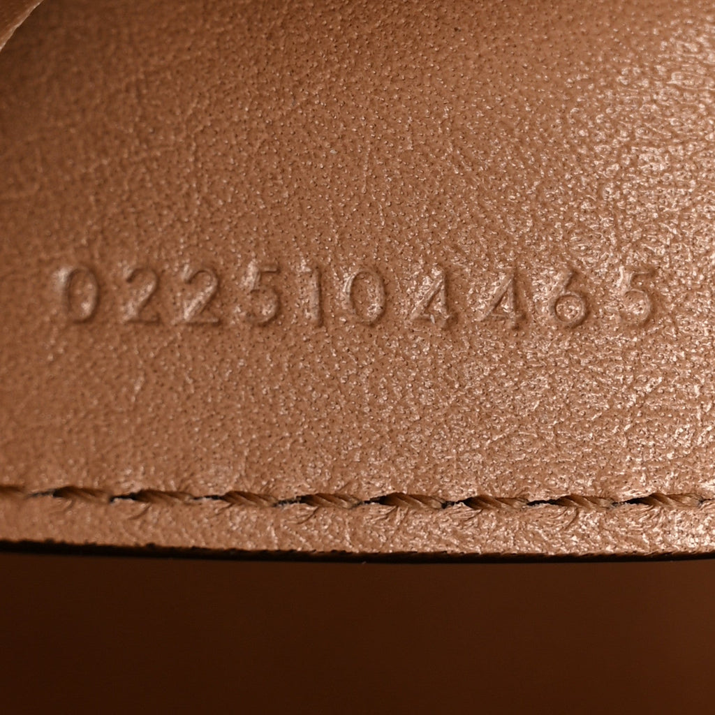 Grained Calfskin Small Spin Tote Woodrose