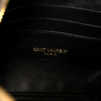 Calfskin Matelasse Monogram Mini Lou Camera Bag Greyish Brown
