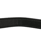 Satin Crystal Mini Saddle Bag Black