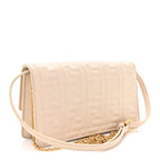 Nappa Matisse FF Embossed Wallet On Chain Baguette Camelia