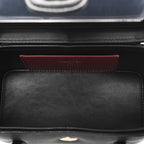 Shiny Caviar Preppy Coco Long Vanity With Strap Black