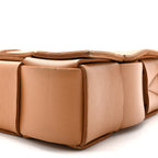 Lambskin Maxi Intrecciato Cassette Crossbody Bag Caramel