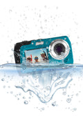MINOLTA MN40WP 48 MP / 2.7K Quad HD Waterproof Camera w/Dual LCD (Blue)