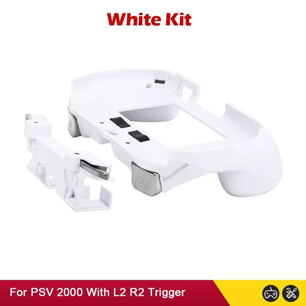 Gamepad Hand Grip Joystick Shell Case with L2 R2 Trigger Buttons for PS Vita 2000 Slim and Front L2 R2 Kits