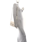 Lambskin Quilted Small My Precious Flap White