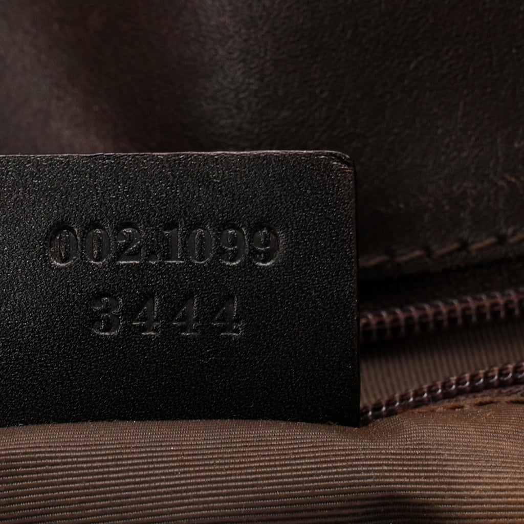 Monogram Small Bucket Tote Dark Brown