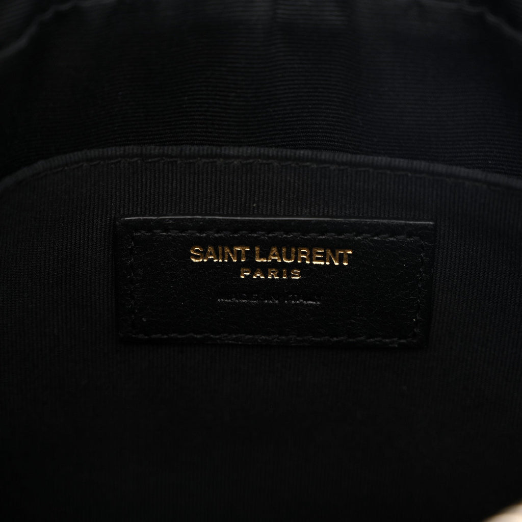 Calfskin Matelasse Monogram Lou Camera Bag Black