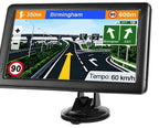 GPS Navigation for Car, Latest 2025 Map,9 inch Touch Screen Real Voice Spoken Turn-by-Turn Direction Reminding Navigation System for Cars, Vehicle GPS Satellite Navigator with(Free Lifetime Updates)