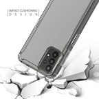 Reiko High Quality 2X Clean Pc And Tpu Bumper Case In Clear For Samsung Galaxy A14 5G