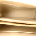 Satinated Calfskin Small 16 Top Handle Bag Beige