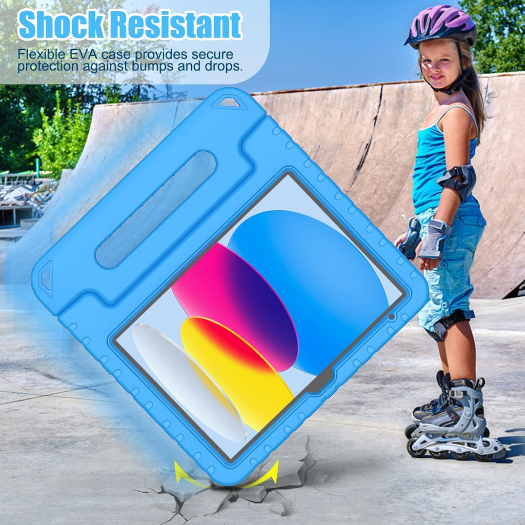 Entronix Case Compatible with iPad 10.9" (10th Gen, 2022) - [Kid-Friendly] Handle & Kickstand