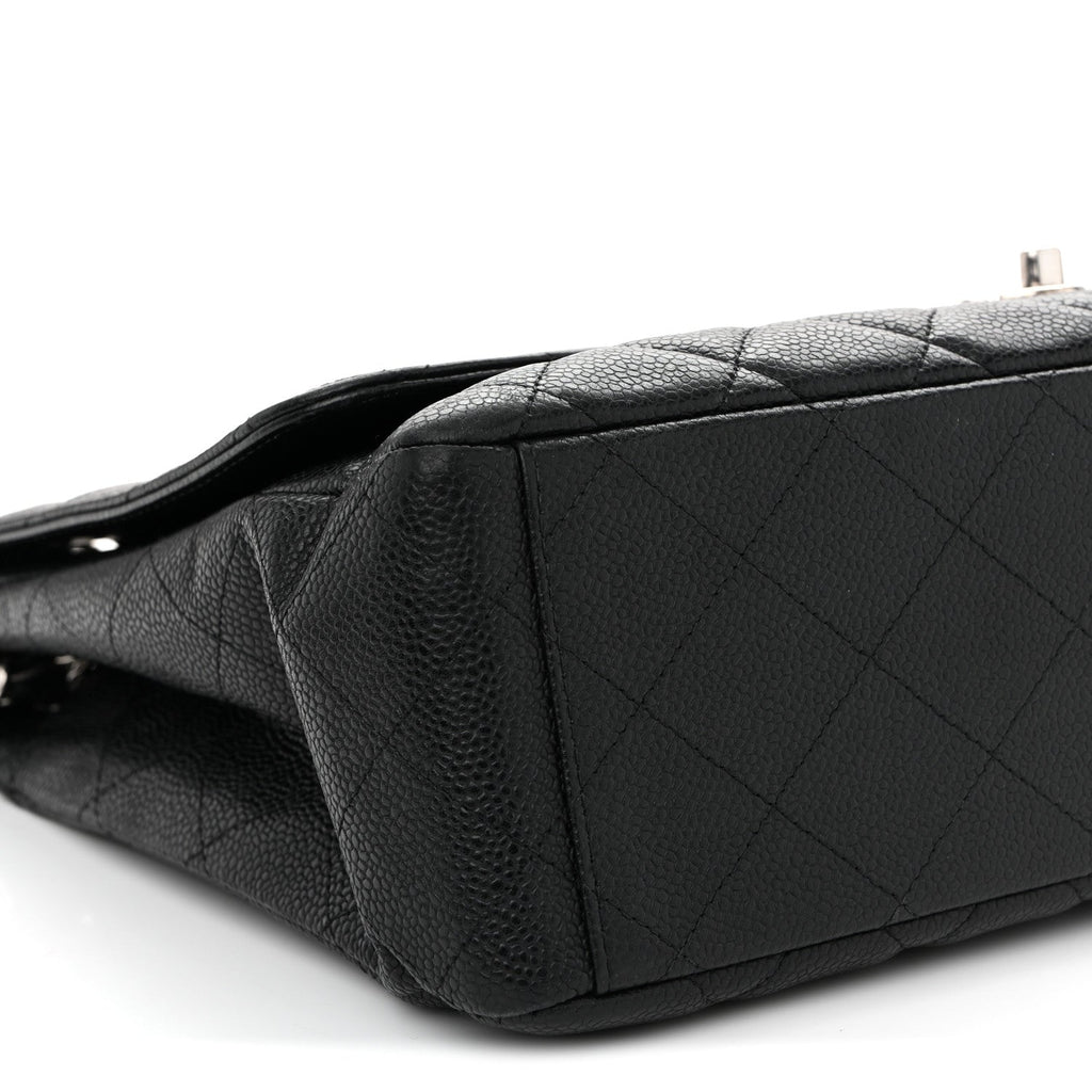 Caviar Maxi Single Flap Black
