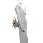 Grained Calfskin Nano Belt Bag Light Taupe