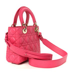 Lambskin Cannage Small My ABCDior Lady Dior Passion Pink
