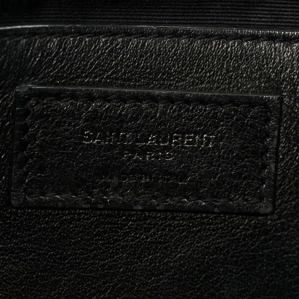 Crinkled Lambskin Matelasse Monogram Baby Niki Chain Satchel Seawood