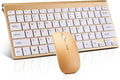 Wireless Keyboard and Mouse Combo, Compact Quiet Wireless Keyboard and Mouse Set 2.4G Ultra-Thin Sleek Design for Windows, Computer, Desktop, PC, Notebook, Laptop