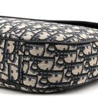 Grained Calfskin Oblique Saddle Messenger Black