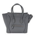 Baby Drummed Calfskin Micro Luggage Kohl