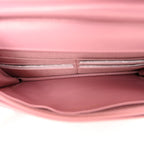 Metallic Lambskin Quilted Boy Wallet On Chain WOC Pink