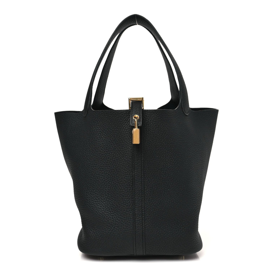 Taurillon Clemence Picotin Lock 22 MM Black