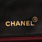 Lambskin Quilted Small Single Flap Black