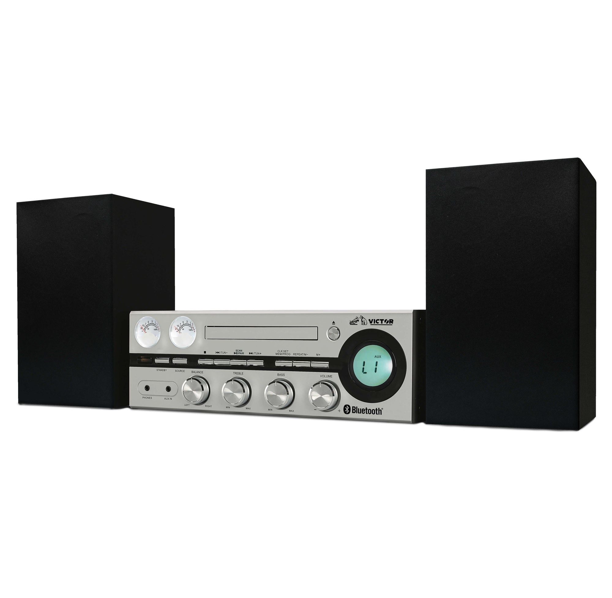 Milwaukee 50W Desktop CD Stereo System with Bluetooth