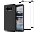 Entronix Bundle Compatible with Galaxy Note 8 - Heavy Duty Case & 2 Clear Screen Protectors