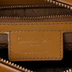 Patent Cannage Medium Lady Dior Beige