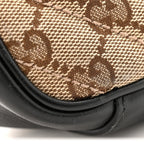 Monogram Matelasse Diagonal Small GG Marmont Shoulder Bag Beige Black