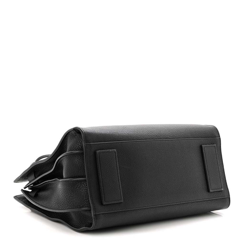 Grained Calfskin Small Supple Sac De Jour Black