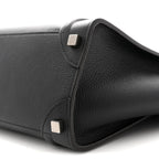 Drummed Calfskin Micro Luggage Black