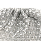 Metallic Fabric Bubble Wrap The Mini Pouch Silver