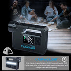 5-in-1 Portable Car Jump Starter with Air Compressor, Flashlight, Power Bank, and Battery Booster