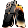 Entronix Case Compatible with iPhone 14 Pro Max - [Flexible] Luxury Glossy Heart