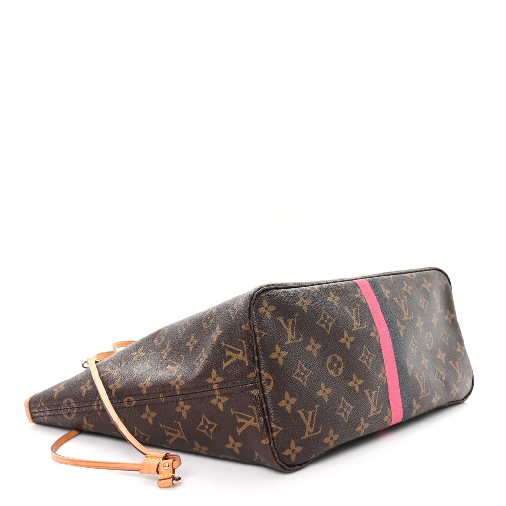 Monogram My LV Heritage Neverfull MM Fuchsia Black