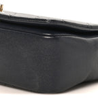 Caviar Quilted Small Fashion Therapy Flap Bag Navy Blue