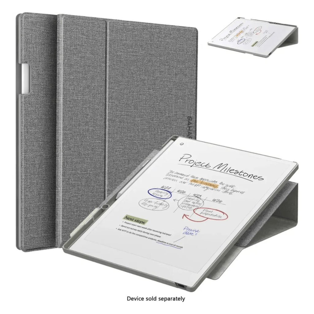 SAHARA - Venture Series Bi-Fold Folio Case for reMarkable Paper Pro - Gray