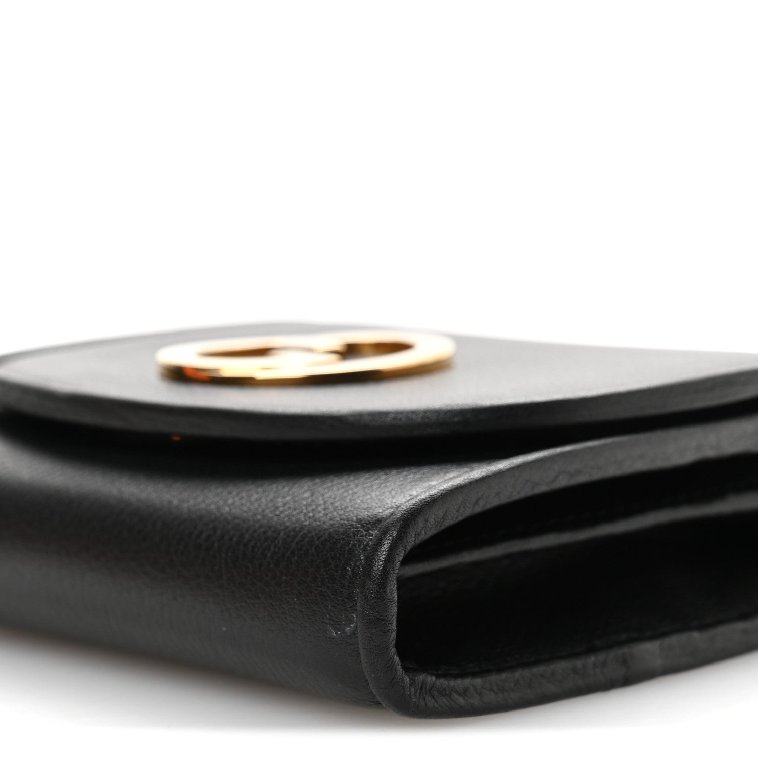 Roxy Calfskin Medium Blondie Chain Wallet Black