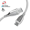 Titanium USB-C to USB-C Braided Cable 6ft