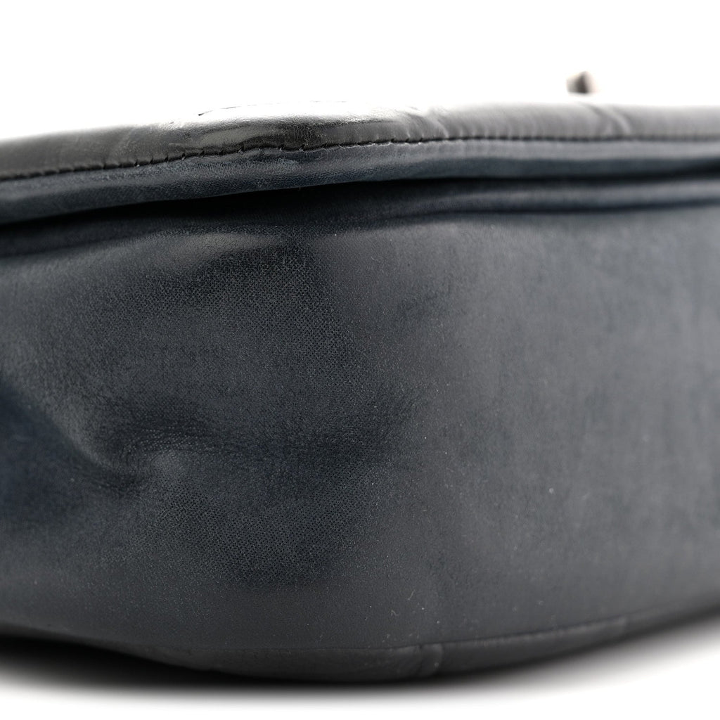 Calfskin Diamond Embossed New Chic Flap Blue