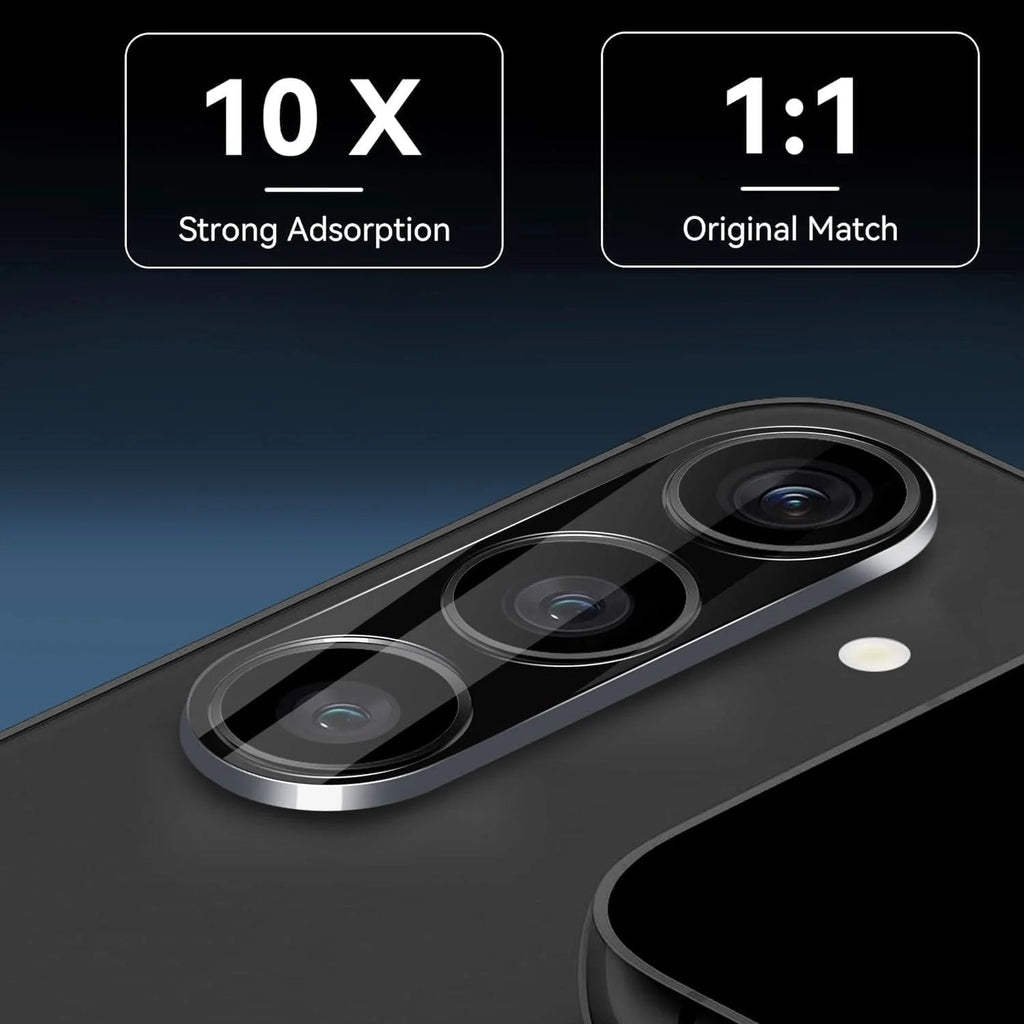 Entronix Clear Camera Lens Protector Compatible with Galaxy S25 Plus - 2-Piece Combo