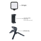 camera with tri-color fill light outdoor mobile phone live shooting self portrait beauty light portable RGB pocket light mini
