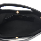 Shiny Crumpled Calfskin Quilted Nano 31 Shopping Bag Black