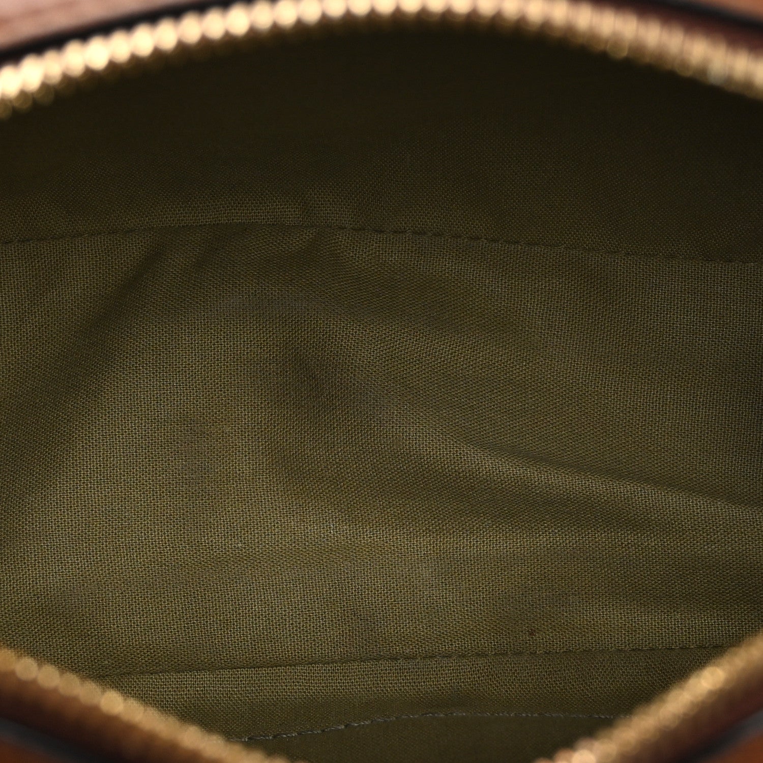 Vintage Canvas Web Shoulder Bag Sand Cuir